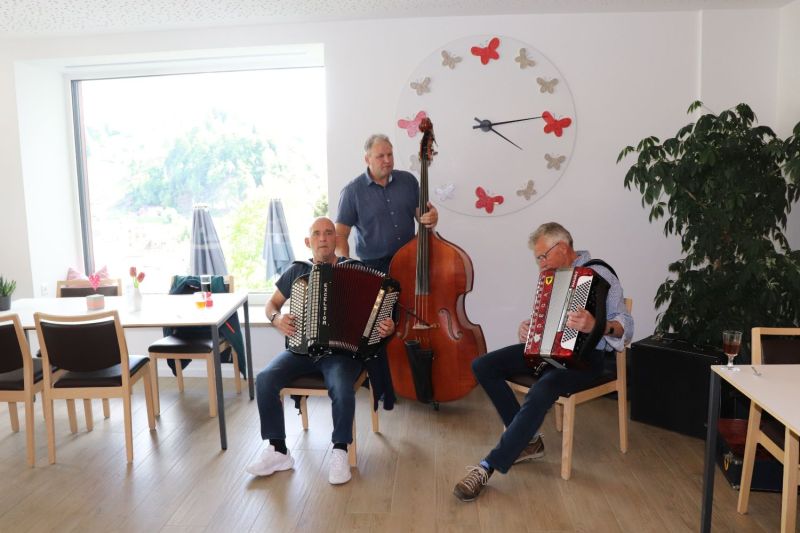 Auftritt Zunftmusik mit Peter, Heinz und Ueli